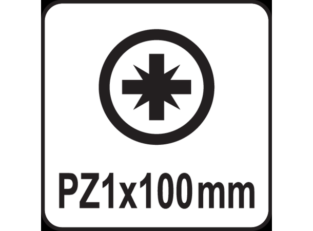 Yato Pozidrive skrutrekker Stjerneskrutrekker - PZ1x100mm 
