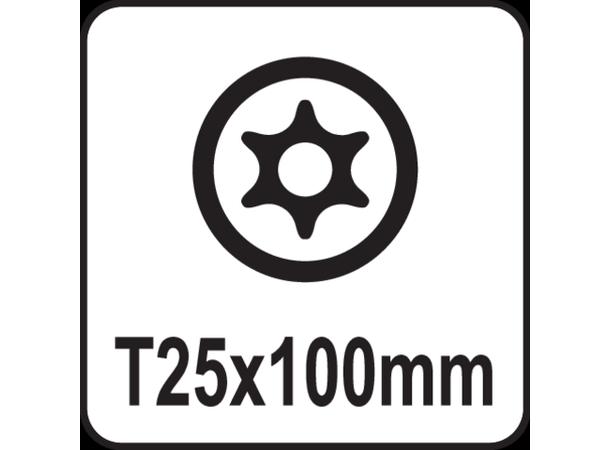 Yato Torx Security Skrutrekker Sikkerhets-Torx m/hull - T25x100mm 