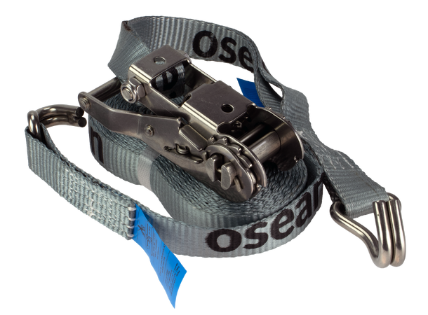 CAL Lastestrammer/Jekkestropp Rustfri - 1,5 Tonn - 25mm x 6m 