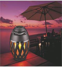 Flammelampe m/Bluetooth høyttaler