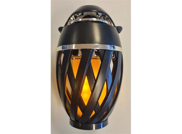 Flammelampe m/Bluetooth høyttaler