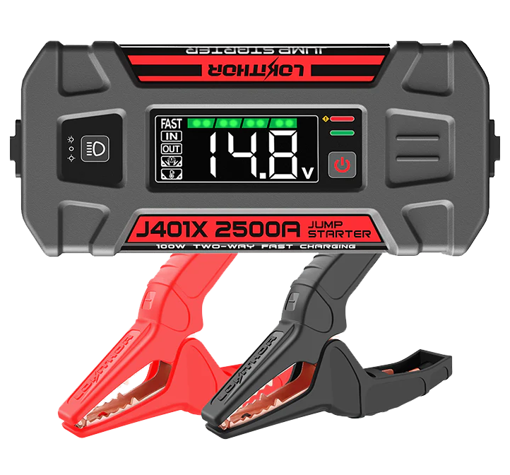 LOKITHOR JP400 2500A Jump Starter With Air Compressor & Digital Pressure Gauge
