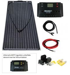 Solcellepakke Båt og Caravan 100w Solcellepakke Båt og Caravan 100w