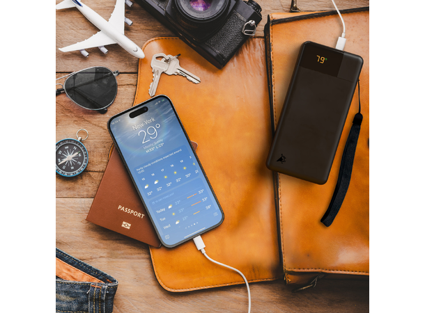 Aqiila Powerbird B20B 20000mAh Powerbank - 20W - svart 