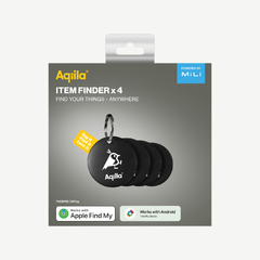 Aqiila Tagbird Sporingsbrikke 4 pk N&#248;kkelring - Apple og Android