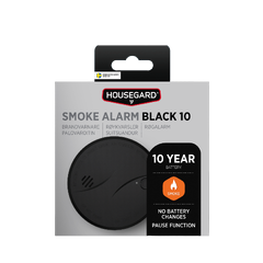 Housegard Optisk Røykvarsler 10 år Black Svart matt - 10 års batteri Housegard Optisk Røykvarsler 10 år Black Svart matt - 10 års batteri