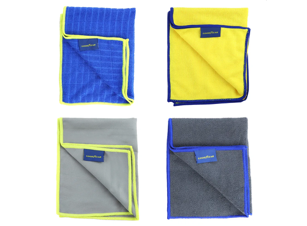 Mikrofiberkluter 40x30cm  4 stk sett Glass-Overflate-Dashboard-Universal 