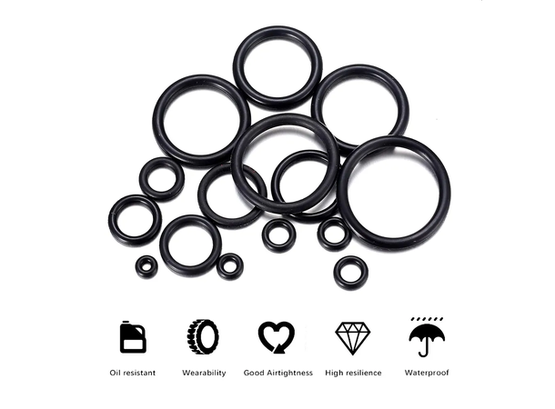 O-ring assortement 125 deler O-ring - pakning - Oljebestandig 