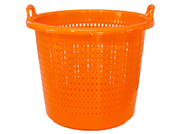 Plastkurv orange 58 ltr Næringsgodkjent  - fisk, skalldyr, garn 