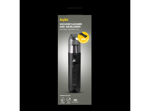 Aqiila Airbird DUO VB1 Støvsuger 2-i-1 Støvsuger og luftblåser, oppladbar 
