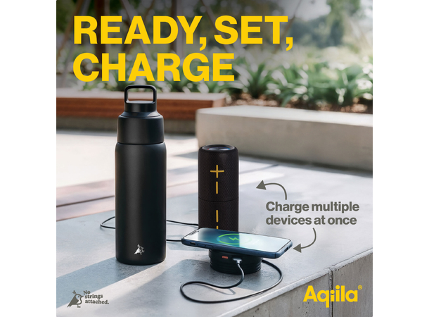 Aqiila Powerbottle BO5 Drikkeflaske - Termos - Powerbank - 0,6l 