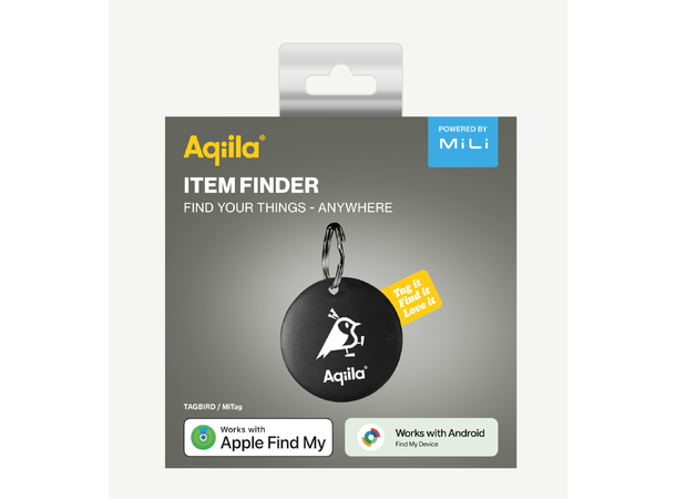 Aqiila Tagbird Sporingsbrikke Nøkkelring - Apple og Android 