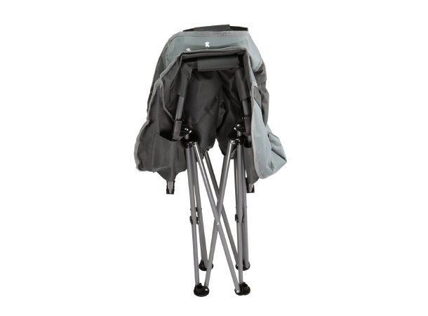 BÅL Månestol Grå Med god polstring - lakkert stål 