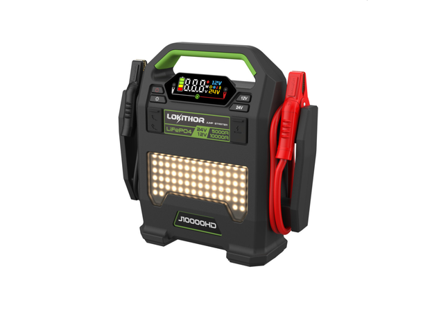 Lokithor J10000HD Jump Starter 12/24v - 256Wh - 10000/5000A Lithium 