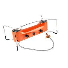 Osean Dobbel Gassbrenner Retro 2x2500w Kokeapparat - Foldbart - Piezotenner