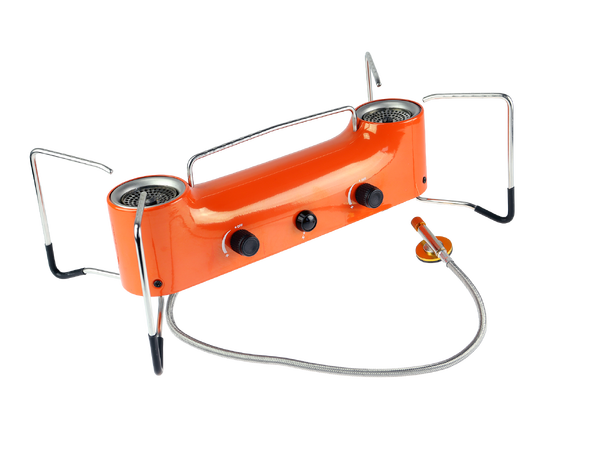 Osean Dobbel Gassbrenner Retro 2x2500w Kokeapparat - Foldbart - Piezotenner 