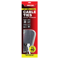 Strips sort 4,8x300mm 40stk uV - 20kg - 85mm &#216;