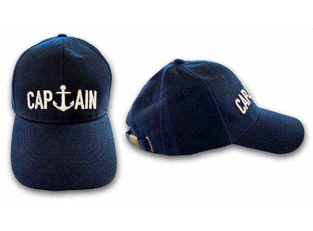 Caps Captain Mørk blå - Justerbar one-size 
