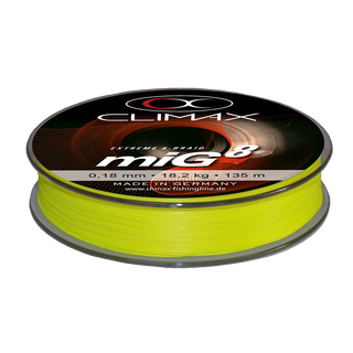 Climax miG 8 Multifilament - 135m Gul - Singlepack