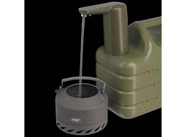 NGT Vannkran for vannkanne Oppladbart batteri - m/lys 