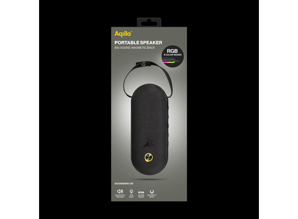 Aqiila Soundbird CM Bærbar høyttaler - 30w - 8RGB 