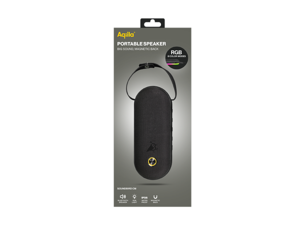 Aqiila Soundbird CM Bærbar høyttaler - 30w - 8RGB 