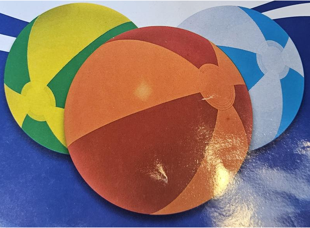 Fashy Badeball Ø50mm 10pk ass Badeball, assorterte farger 