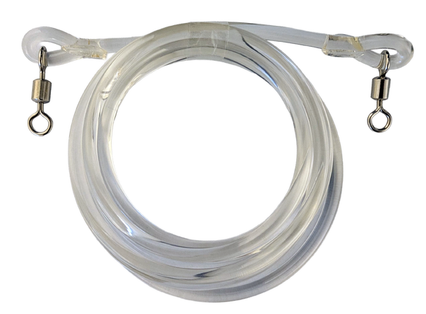 Juksastrikk 6mm - 1m m/2 stk rustfri svivler 