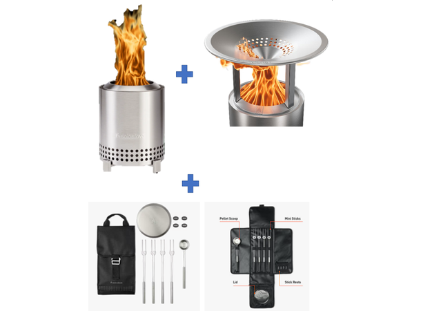 Solo Stove Mesa Bundle Bålpanne + Varmeskjold + Tilbehørspakke 