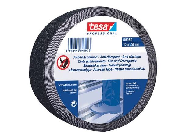 Tesa 60950 Anti-sklitape Sort - 50mm x15m 