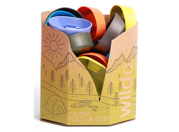 Wildo Vippekopp Stor- 22 stk display Assorterte farger - 6dl - Snyltekopp 