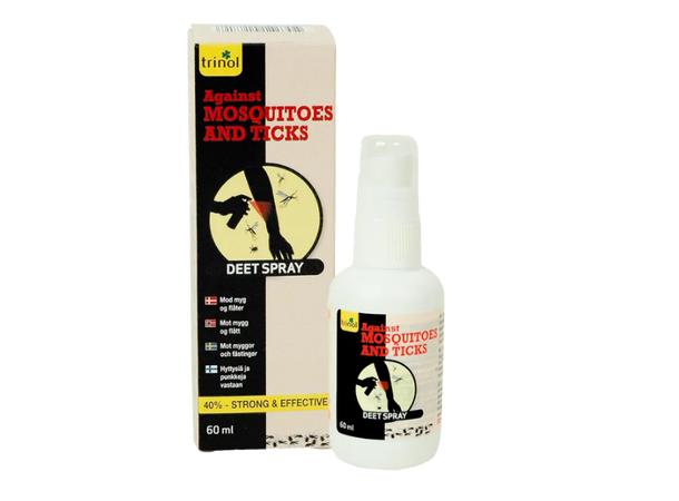 Trinol DEET Spray mot Mygg & Flått Myggspray -  60ml - 40% DEET 