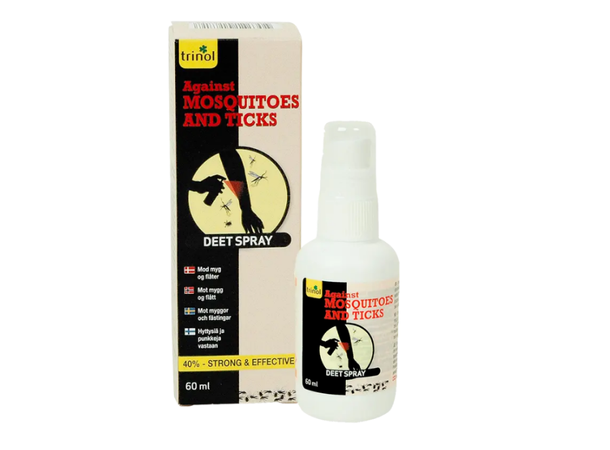 Trinol DEET Spray mot Mygg & Fått Myggspray -  60ml - 40% DEET 