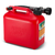 Never Stop Bensinkanne - Rød Plast - 5 Liter- Auto stop helletut 