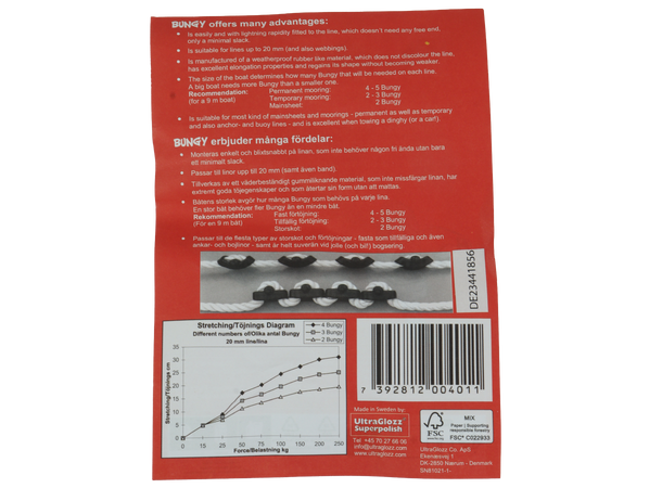 BUNGY Rykkdemper 2pk Fortøyningsfjær - opp til 20mm tau 