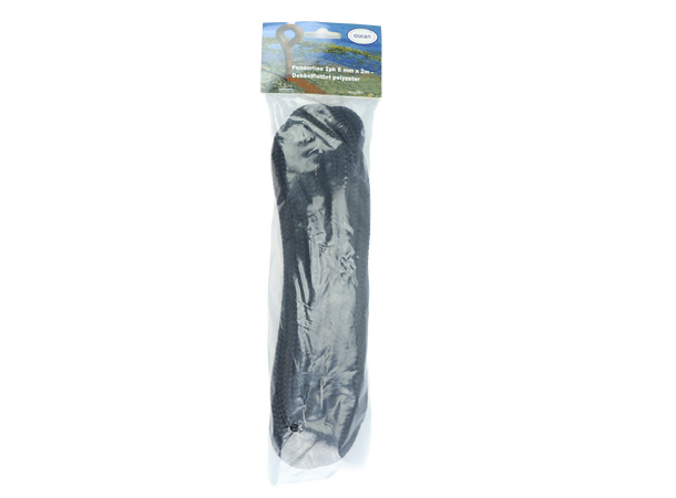 Fenderline - Sort - 2pk 8 mm - 2m - Dobbelflettet - 1300kg 