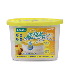 Fuktsluker boks 500ml sitrus 10x15x8cm - granulat m/sitrus duft
