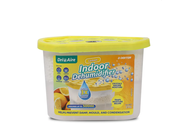 Fuktsluker boks 500ml sitrus 10x15x8cm - granulat m/sitrus duft 