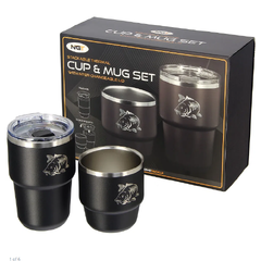 NGT Termokrus Gavesett 2 deler 180ml + 240ml - lokk - Rustfritt stål