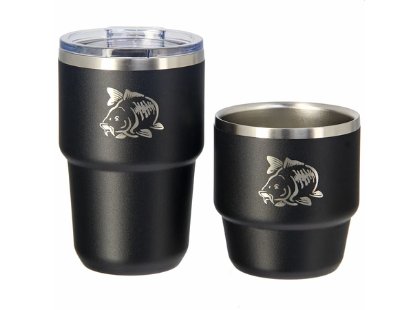 NGT Termokrus Gavesett 2 deler 180ml + 240ml - lokk - Rustfritt stål 