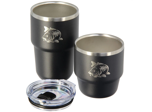 NGT Termokrus Gavesett 2 deler 180ml + 240ml - lokk - Rustfritt stål 