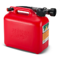 Never Stop Bensinkanne - R&#248;d Plast - 5 Liter- Auto stop helletut