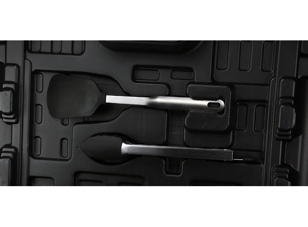 Osean Dobbelt Minikjøkken m/grill Gass kokeapparat 2x2000w - grillplate 