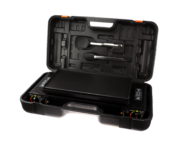 Osean Dobbelt Minikjøkken m/grill Gass kokeapparat 2x2000w - grillplate 