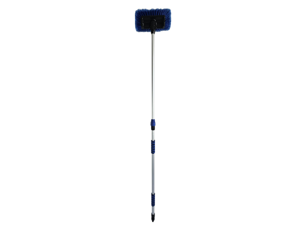 Teleskop vaskebørste m/vanntilkobling 1,8m - 285x155mm børste 