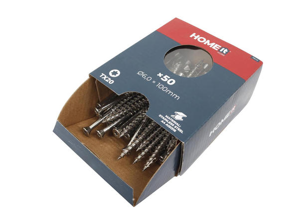 Terrasseskrue AISI316/A4 50stk Ø6,0x100mm  - Torx T20 