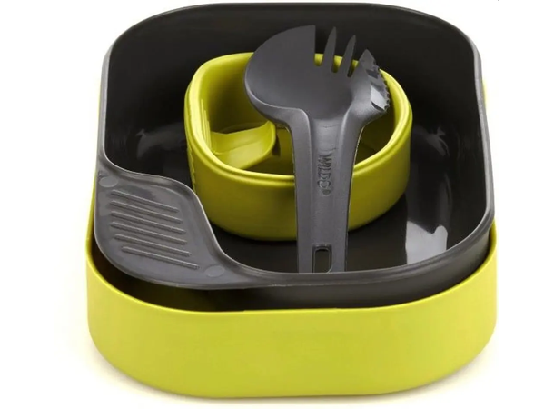 Wildo Matboks light 4 deler Lime / Grå - Tallrikslådan light 