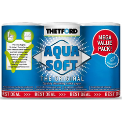 Aqua Soft - 6 ruller Toalettpapir