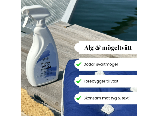 Biocool Spray Away Mould 750ml - Fjerner svartmugg og alger 