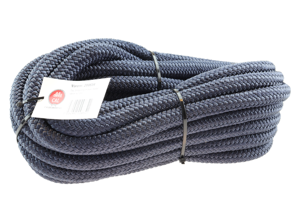 Fortøyningstau m/øye - Marine blå 18 mm - 10m - Flettet B-vare 